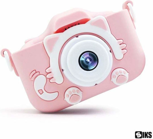 Cat Παιδική Φωτογραφική Μηχανή 3MP Full HD (1080p) Ροζ