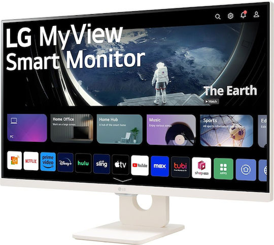 LG 27U511SA-W Нано IPS HDR Smart Монитор 27" FHD 1920x1080 с Време на реакция 5ms GTG Бял
