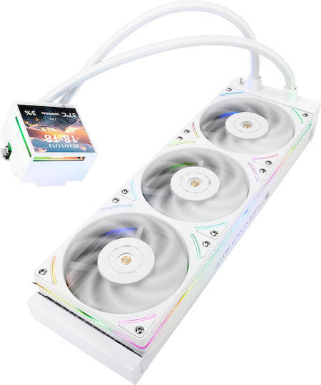 Thermalright Hyper Vision 360 UB ARGB Υδρόψυξη AIO CPU με 3 Ανεμιστήρες 120mm Λευκή