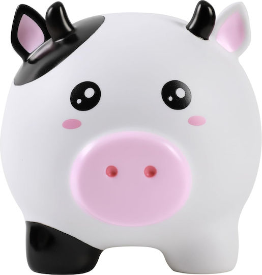 I-Total Children's Money Box Plastic White 18x15x16cm