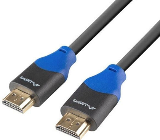Lanberg HDMI 2.0 Premium High Speed 4K 60Hz HDR Kabel HDMI-Stecker - HDMI-Stecker 3m Schwarz