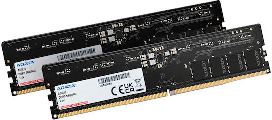 Adata 16GB DDR5 RAM mit 2 Modulen (2x8GB) und Geschwindigkeit 5600 für Schreibtisch