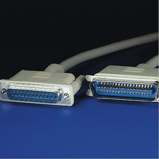 Roline Καλώδιο RS232 25-pin male σε Parallel 36-pin male 1.8m