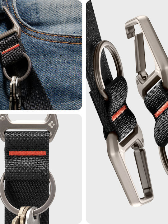 Spigen Sgp Carabiner Μπρελόκ Κλειδιά Μαύρο Ahp05472