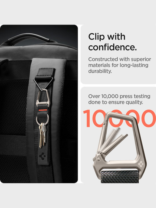 Spigen Sgp Carabiner Μπρελόκ Κλειδιά Μαύρο Ahp05472