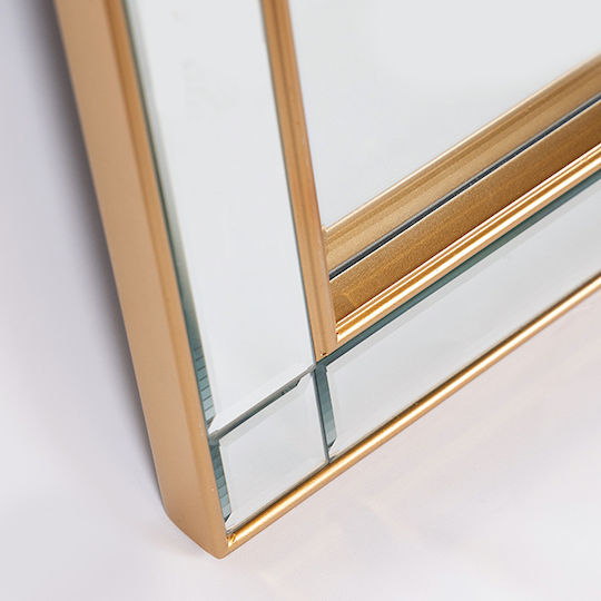 Estheti Wandspiegel Pu Gold 66x6x122cm 751-12029