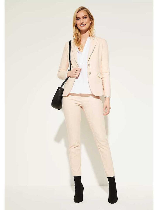 Comma Blazer pentru femei Sacou Beige