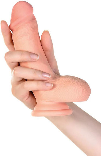 Realistic Vibrator with Remote Control 15cm Flesh