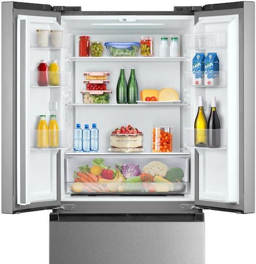 Inventor Ψυγείο Ντουλάπα 391lt Total NoFrost Υ178xΠ70.3xΒ68.6εκ. Inox PSF4D-17870INX
