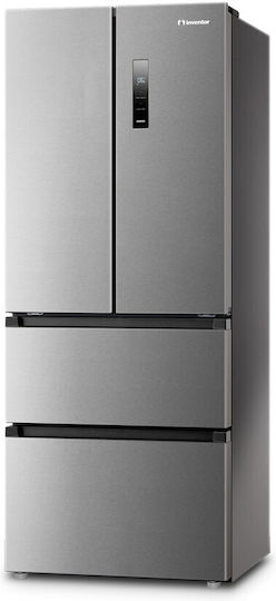 Inventor Ψυγείο Ντουλάπα 391lt Total NoFrost Υ178xΠ70.3xΒ68.6εκ. Inox PSF4D-17870INX