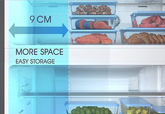 Philco Kühlschrank mit Doppeltür 480Es Total NoFrost H178xB79xT68cm. Inox PRF-531XE