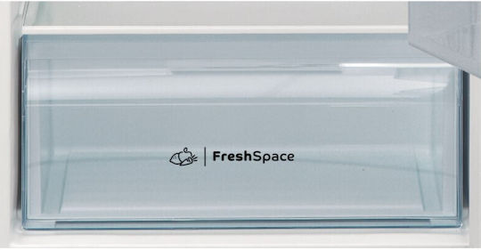 Indesit Kühlschrank mit Doppeltür 212Es H144xB54xT57cm. Inox I55TM 4110 X 1