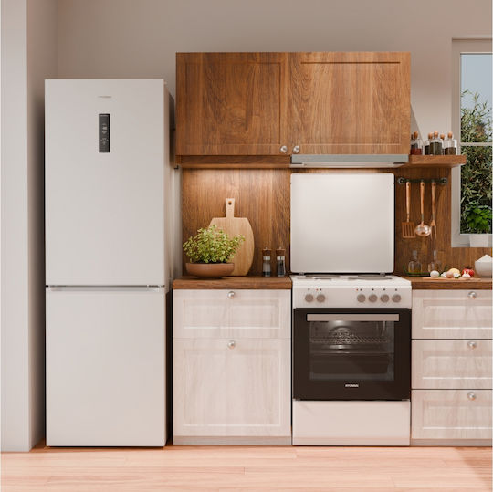 Hyundai Fridge-Freezer 290lt Total NoFrost H185xW60xD60cm White HCS24-4060WDG/LF