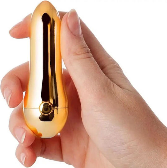 Mini Δονητής Μασάζ 9cm Χρυσός