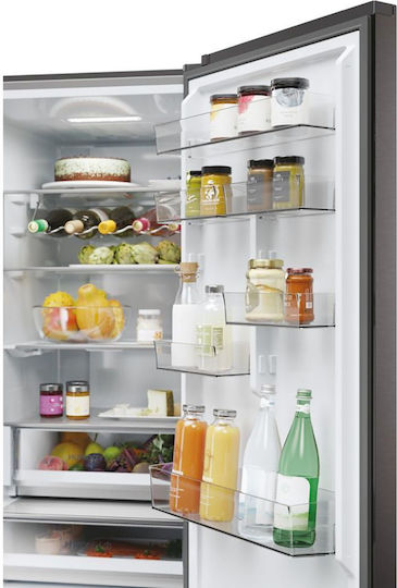 Haier Fridge-Freezer 406lt NoFrost H205xW59.5xD66.7cm Black HDPW5620DNPD