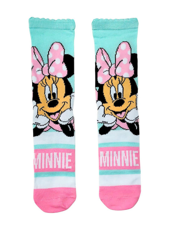 Disney Παιδικές Κάλτσες Minnie Πολύχρωμες 4 Ζευγάρια