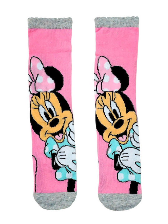 Disney Παιδικές Κάλτσες Minnie Πολύχρωμες 4 Ζευγάρια