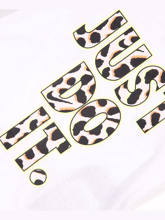 Kids' Set with Shorts Summer 2pcs White Wildflower