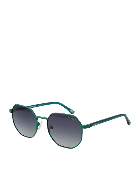 Skechers Sunglasses Πράσινα with Metal Frame & Green Lens Skechers Sunglasses Πράσινα with Metal Frame & Green Lens