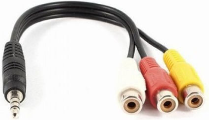 Cable 3.5mm male - Composite female 0.25m (18216)