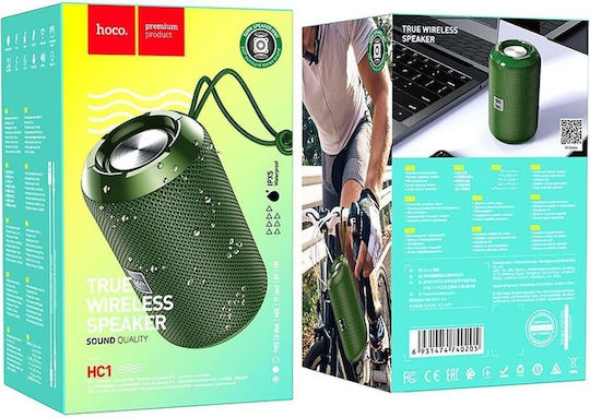 Hoco Trendy Sound Ηχείο Bluetooth 5W με Ραδιόφωνο και Διάρκεια Μπαταρίας έως 4 ώρες Σκούρο Πράσινο