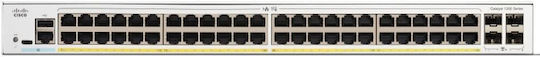 Cisco Catalyst 1200 Managed L2 Switch with 48 Gigabit (1Gbps) Ethernet Ports and 48 SFP Ports