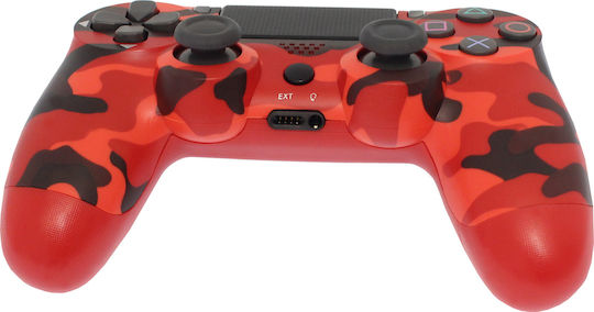 Doubleshock Ασύρματο Gamepad για PS4 Red Camouflage