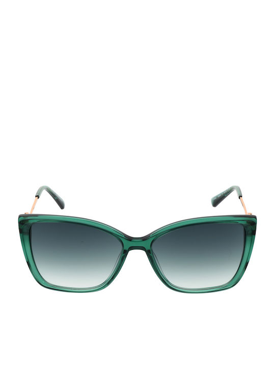 Bulget Women's Sunglasses with Green Plastic Frame and Green Gradient Lens BG9220 T01