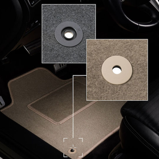 Beige Driver's Mat Peugeot 405 Sedan Station Wagon Break 1987-1996