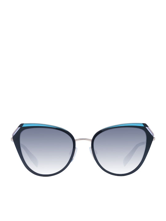 Bulget Women's Sunglasses with Blue Plastic Frame and Blue Gradient Lens BG3352 P01