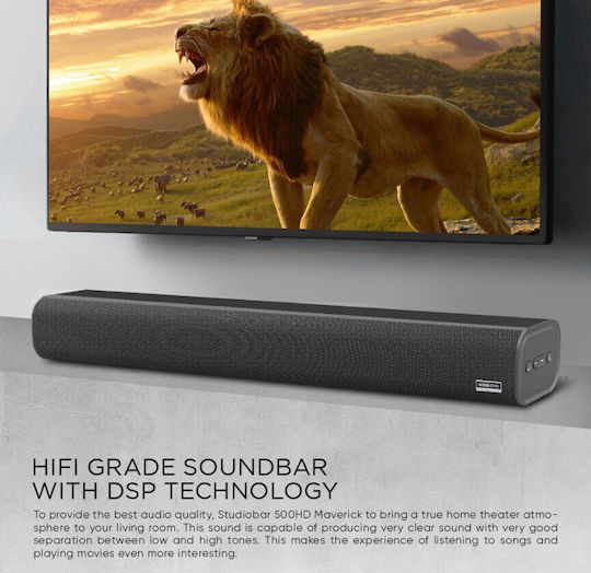 Sonic Gear Studiobar Soundbar 2.0 Bluetooth και HDMI 100W