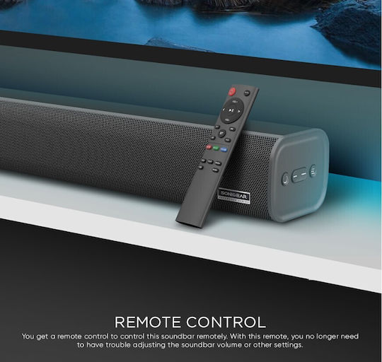 Sonic Gear Studiobar Soundbar 2.0 Bluetooth και HDMI 100W