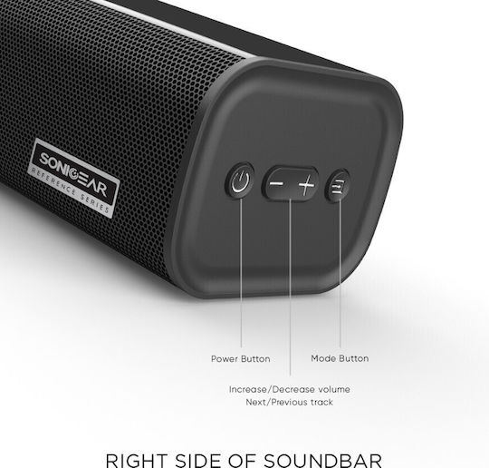 Sonic Gear Studiobar Soundbar 2.0 Bluetooth και HDMI 100W