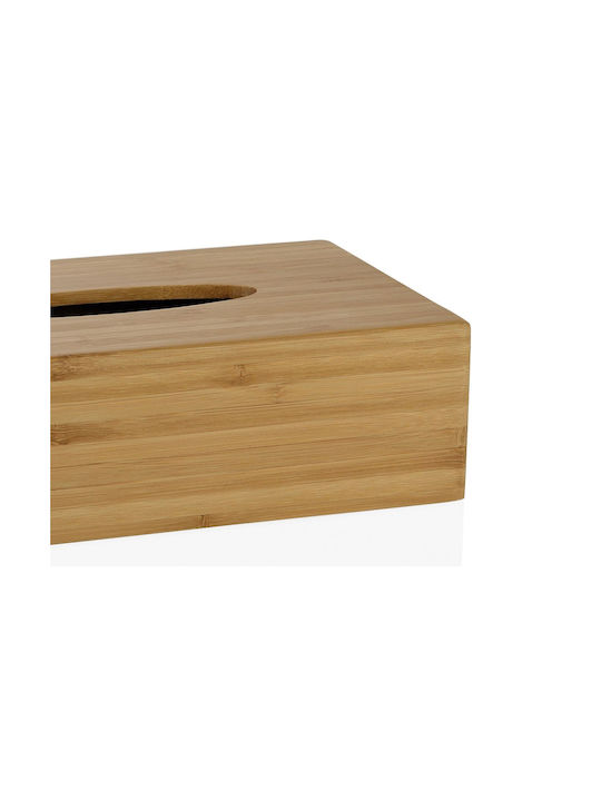 Andrea House Θήκη για Χαρτομάντηλα Ξύλινη Καφέ 26x14x7cm BA25086