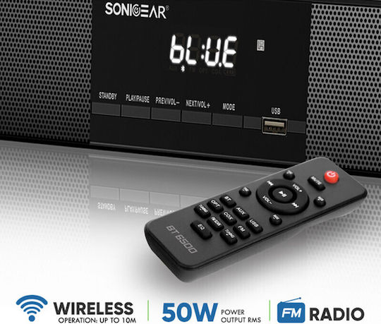 Sonic Gear Sonicbar Soundbar 2.1 200W με Ασύρματο Subwoofer και Τηλεχειριστήριο