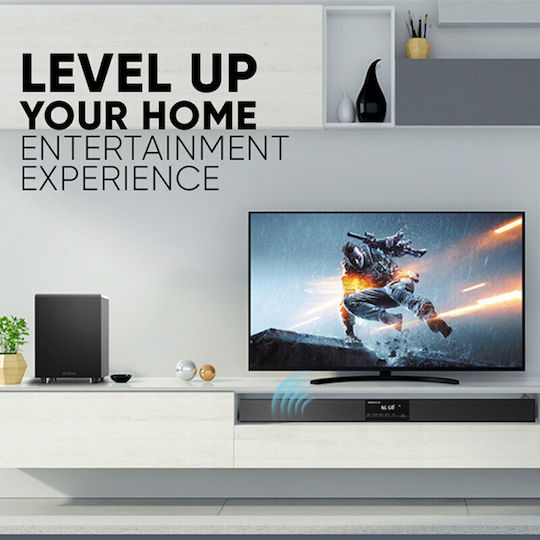 Sonic Gear Sonicbar Soundbar 2.1 200W με Ασύρματο Subwoofer και Τηλεχειριστήριο