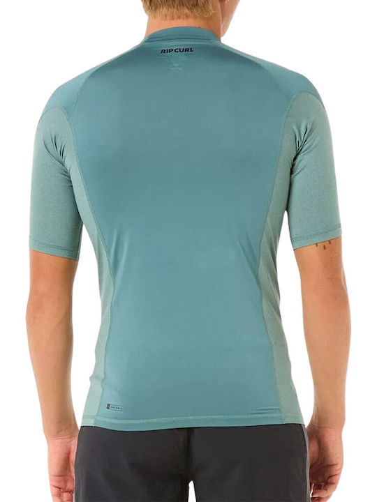 Rip Curl Men's Short Sleeve Sun Protection Shirt Turquoise