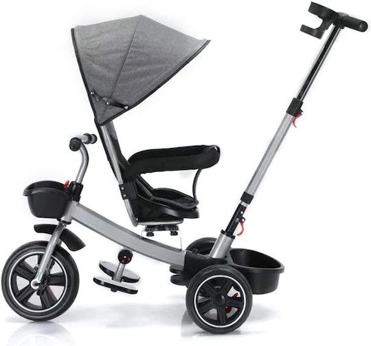 Wandelbares Kinderdreirad mit Elterngriff 3-in-1 für 1-6 Jahre Schwarz