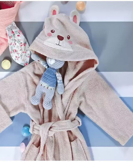 Kentia Παιδικό Μπουρνούζι Little Miss 03 Μωβ με Κουκούλα
