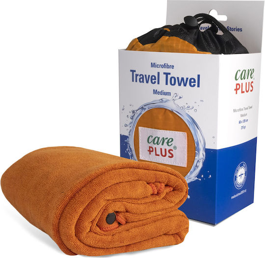 CarePlus Πετσέτα Microfiber Προσώπου σε Θήκη Πορτοκαλί 120x60εκ.