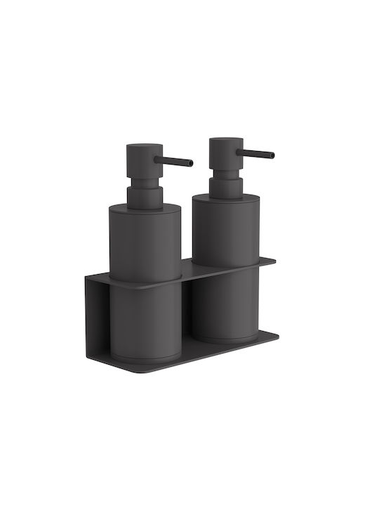 Pam & Co Επιτοίχιο Dispenser Μεταλλικό Γκρι