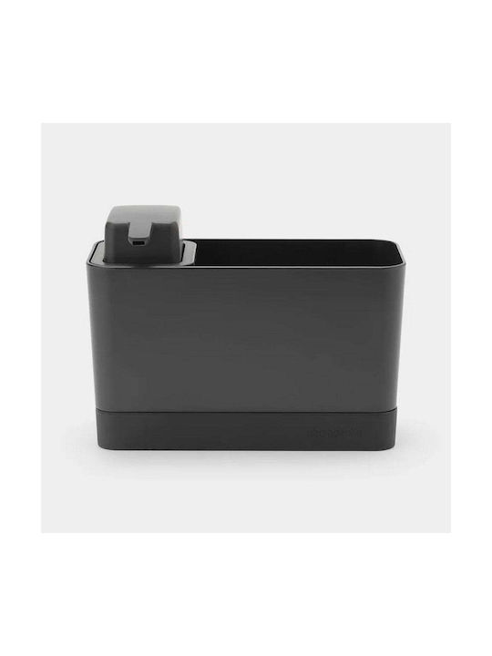 Brabantia Dispenser Κουζίνας Πλαστικό με Θήκη για Σφουγγάρι Μαύρο 250ml Brabantia Dispenser Κουζίνας Πλαστικό με Θήκη για Σφουγγάρι Μαύρο 250ml