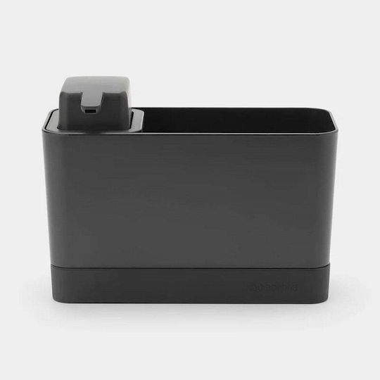 Brabantia Dispenser Bucătărie Plastic cu Suport pentru Burete Negru 250ml Brabantia Dispenser Bucătărie Plastic cu Suport pentru Burete Negru 250ml