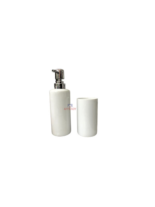 Import Hellas Dispenser Ceramică Alb