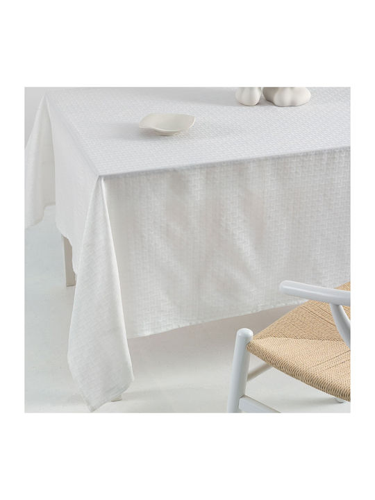 Waterproof Tablecloth Palamaiki Mily White 175 X 260