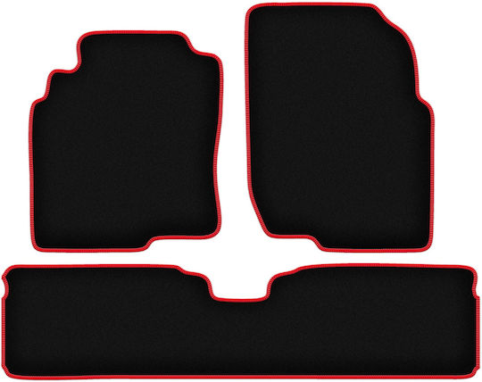 Covorașe auto Carlux-roșu pentru Nissan Almera Tino Minivan 2000-2006