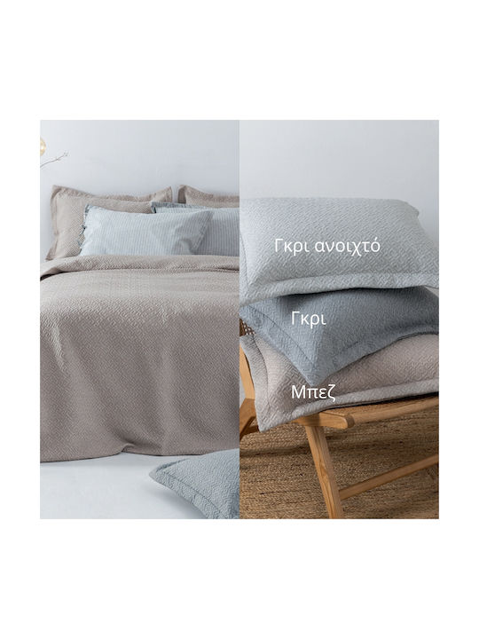 Palamaiki Zoe Сет Калъфки за Възглавници Оксфорд Сив 50x70см.