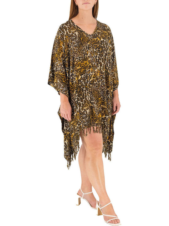 Γυναικείο Καφτάνι Παραλίας Animal Print