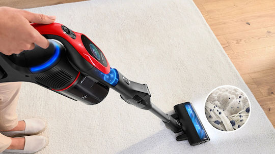 Bosch Unlimited 10 ProAnimal Прахосмукачка 2 в 1 Stick & Ръчна Червена