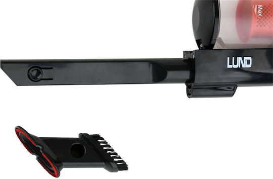 Lund 67120 Επαναφορτιζόμενη Σκούπα 2 σε 1 Stick & Χειρός 22.2V Κόκκινη